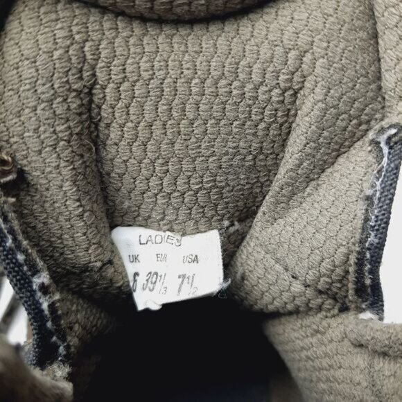 ASOLO Vibram Suede Leather Hiking Lace-Up Boots Brown Sz 7.5 - Picture 12 of 14